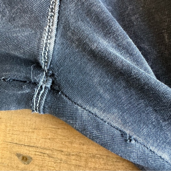 T Party Embroidered Fold Over Yoga Pants Acid Wash Womens Medium Boot Cut - Picture 10 of 10